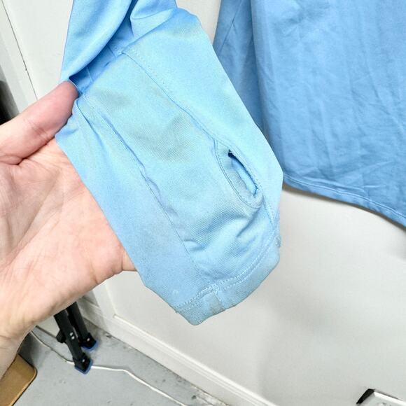 TYR Men's Long Sleeve Sun Protection Performance Hoodie Shirt UPF 50+ Size Large - Picture 4 of 5